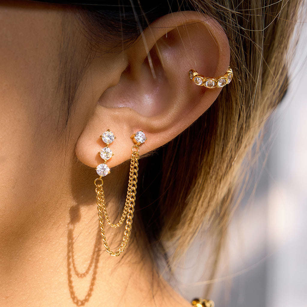 Chain Climber Earrings