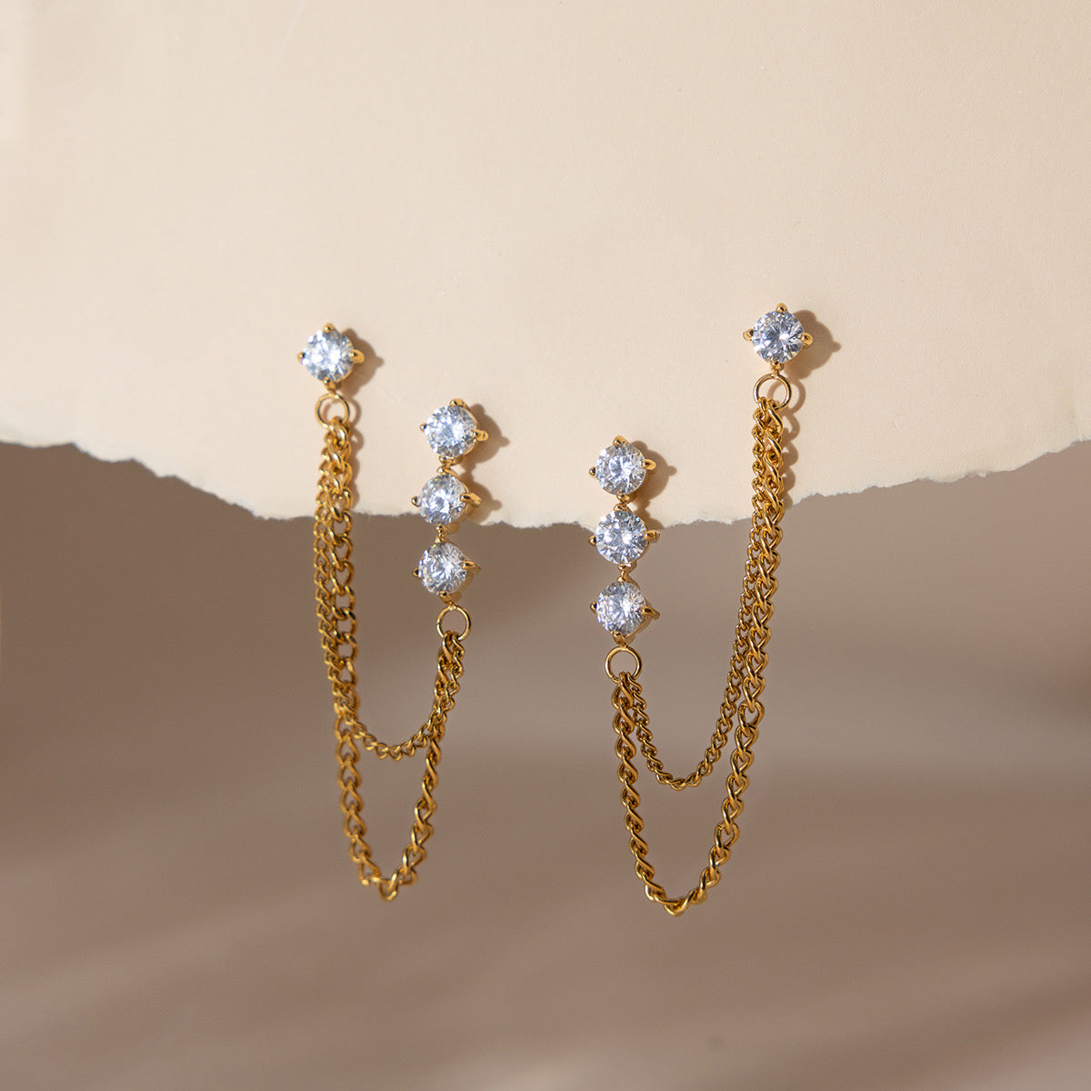 Chain Climber Earrings