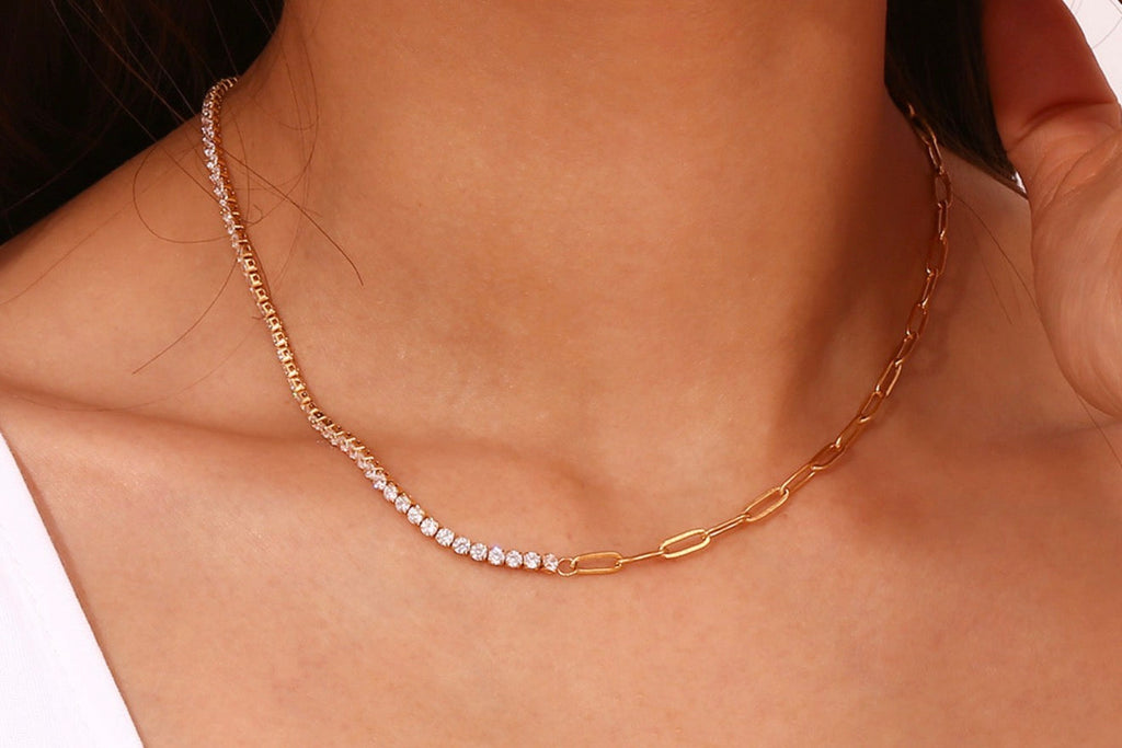 Tennis Clip Necklace