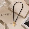 Noir Initial Necklace