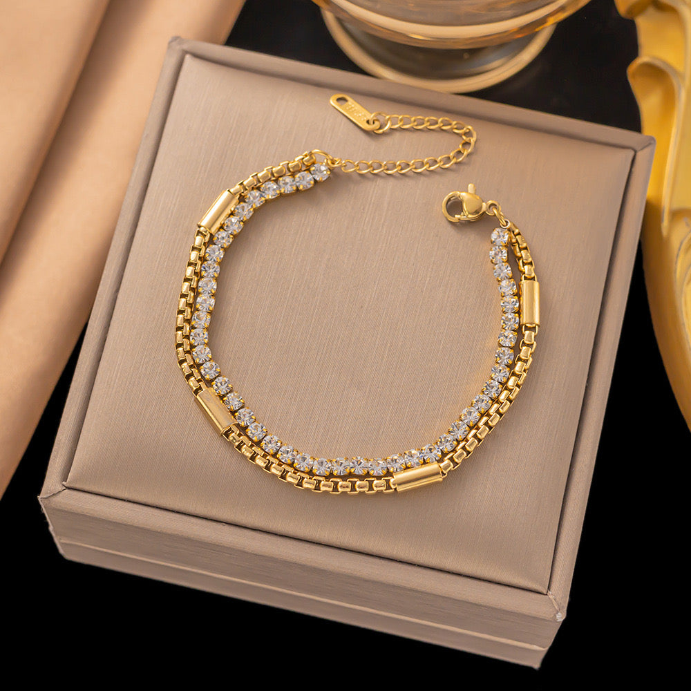 Double Tennis Bracelet