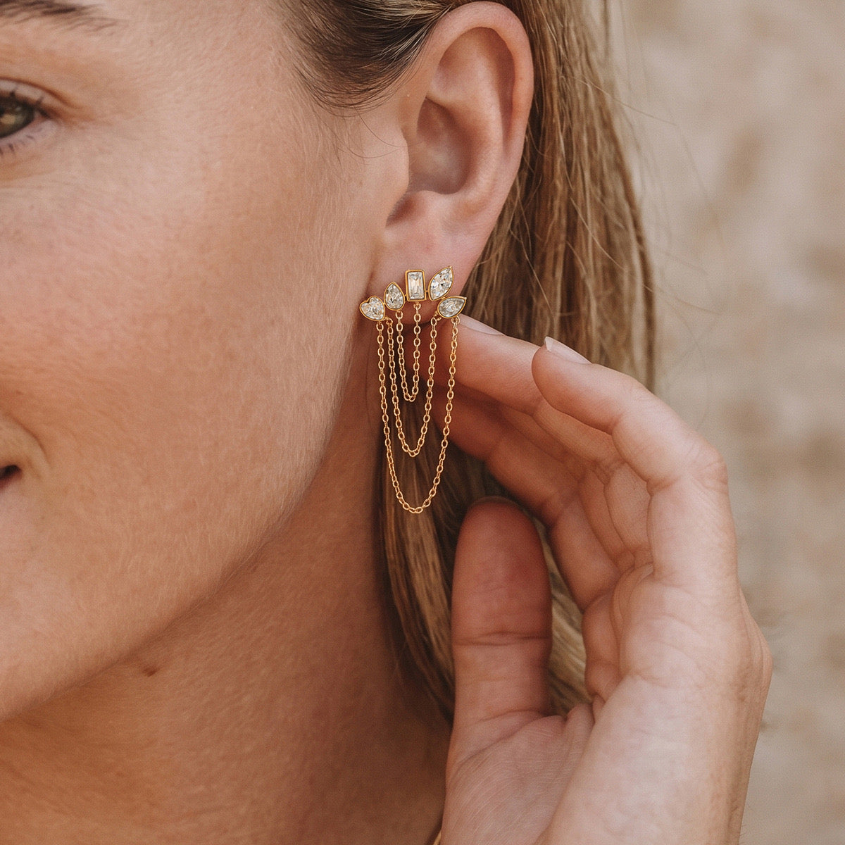 Crystal Drip Earrings