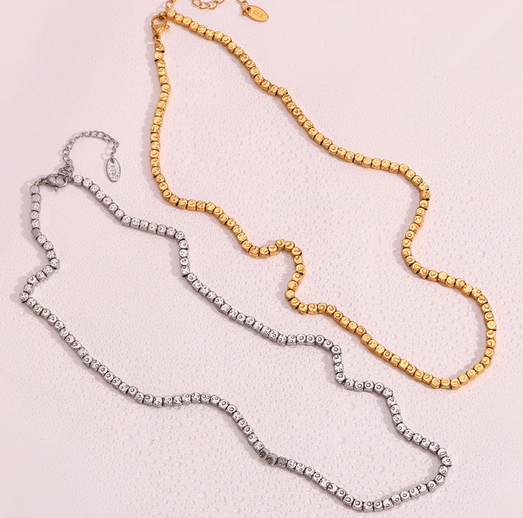 Cube Bead Necklace