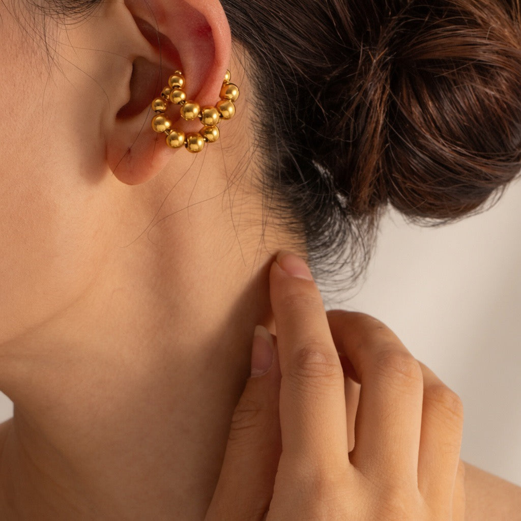 Round Bead Ear Cuff