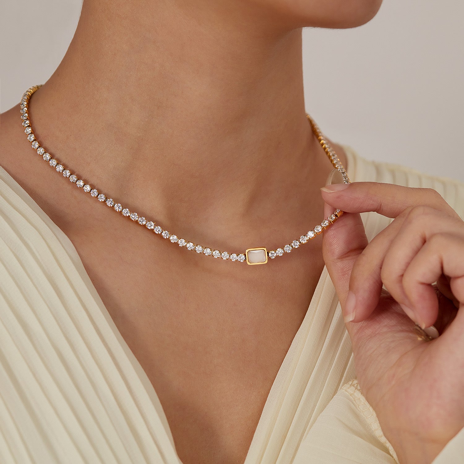 Lux Tennis Necklace
