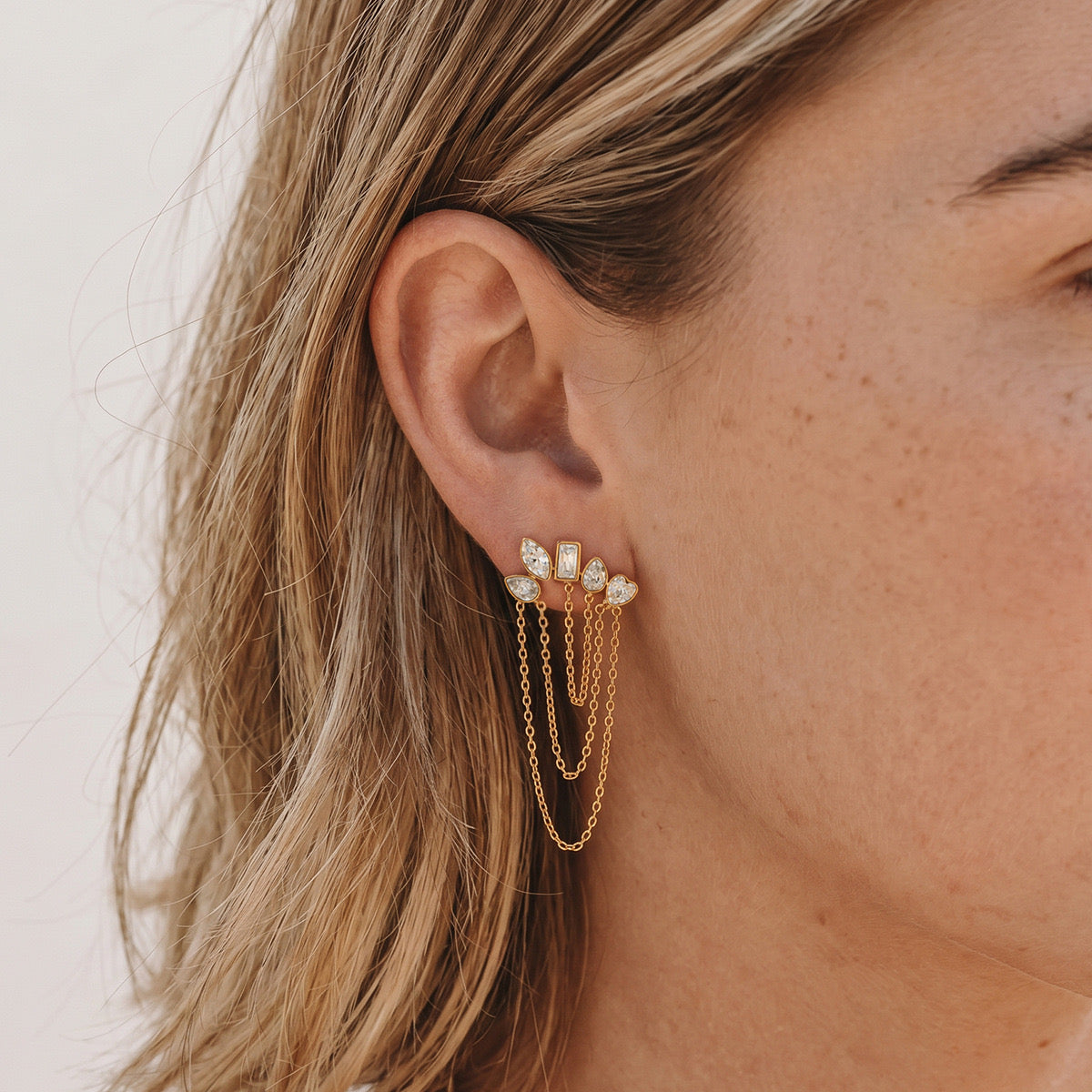 Crystal Drip Earrings