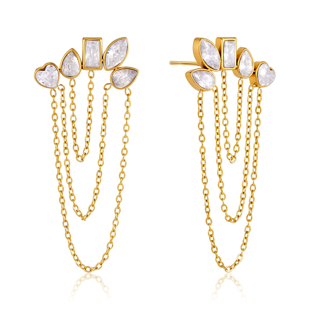 Crystal Drip Earrings