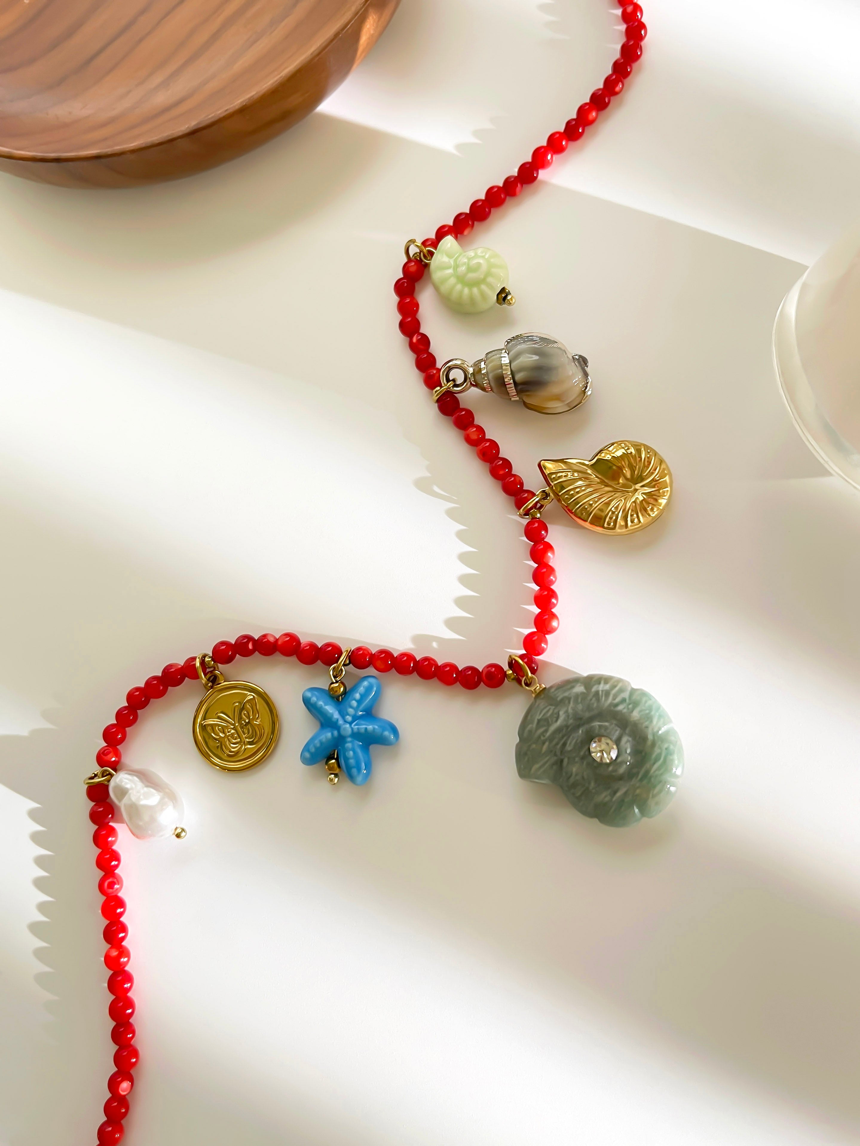 Coralia Charm Necklace